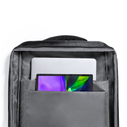 Mochila Portadocumentos Poliéster 300D/ Polipiel