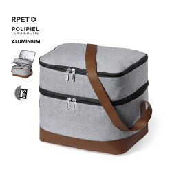 Nevera Poliéster 600D RPET/ Polipiel/ Aluminio