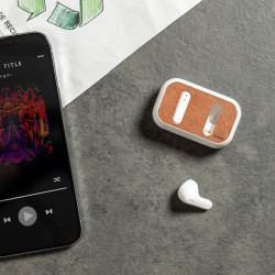 Auriculares Cuero Reciclado/ ABS Reciclado