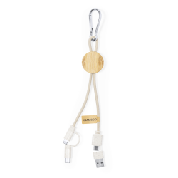 Cable Cargador Caña de Trigo/ ABS/ Bambú/ Algodón