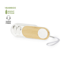 Auriculares Altavoz Caña de Trigo/ ABS/ Bambú