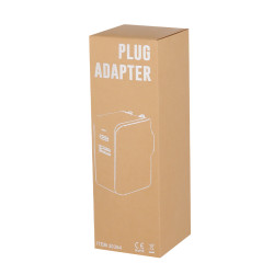 Adaptador Enchufes con indicador LED, salida USB y tipo C