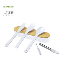 Set Cubiertos PP/ Bambú