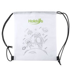 Mochila de non woven de cuerdas para colorear