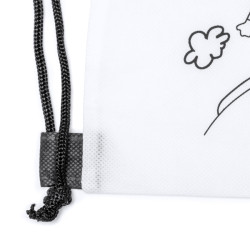 Mochila de non woven de cuerdas para colorear