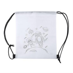 Mochila de non woven de cuerdas para colorear