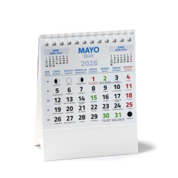 Calendario Sobremesa vertical con anillas