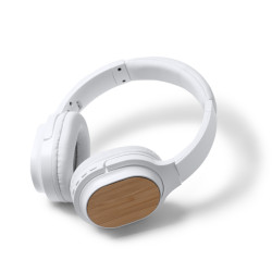 Auriculares inalámbricos en bambú y ABS reciclado