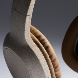 Auriculares inalámbricos en fibra de trigo plegables