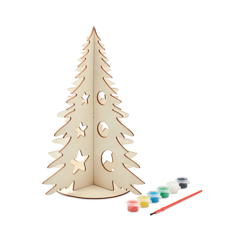 Árbol de Navidad de madera DIY