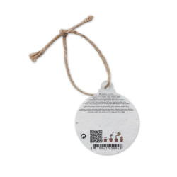 Adorno navideño papel semillas