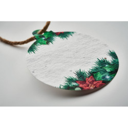 Adorno navideño papel semillas