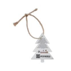 Adorno navideño papel semillas