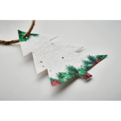 Adorno navideño papel semillas