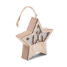 Estrella de MDF con luz