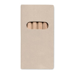6 lápices de colores en caja