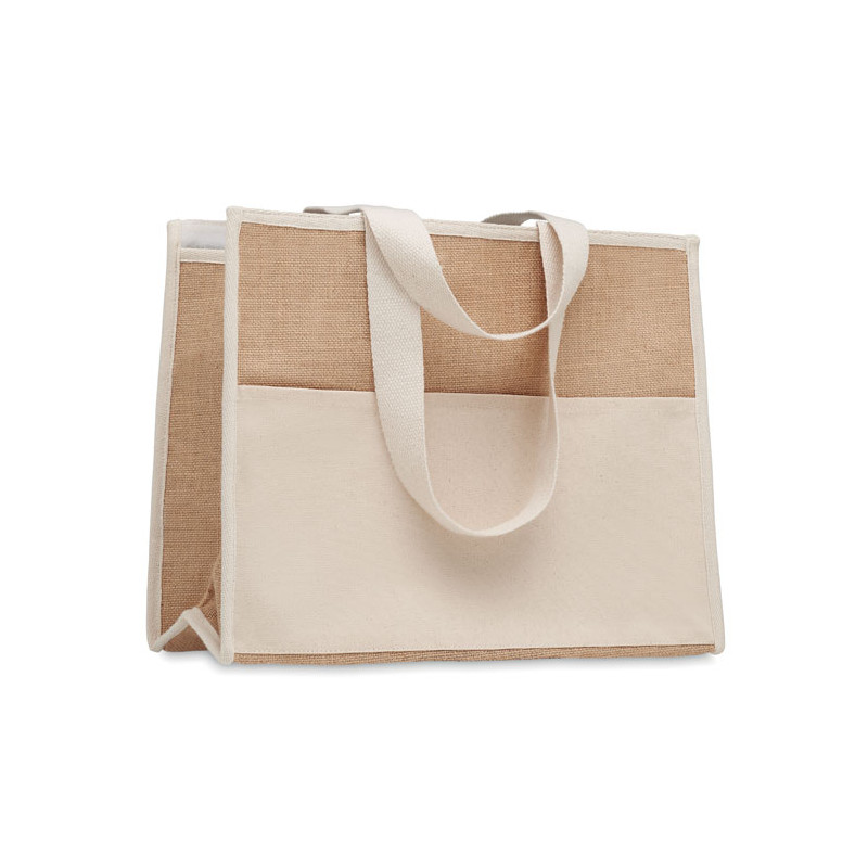 Bolsa nevera canvas y yute