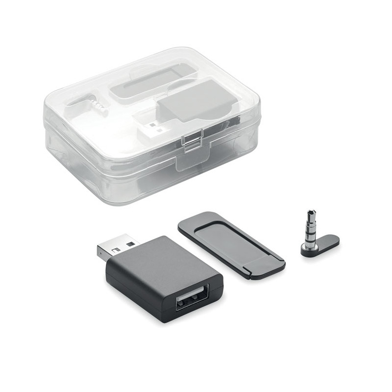 Blocker webcam, datos y audio.