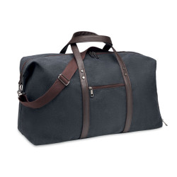 Bolsa fin de semana en canvas de 450gr/m² y detalles de PU reciclado.