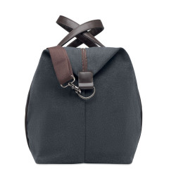 Bolsa fin de semana en canvas de 450gr/m² y detalles de PU reciclado.