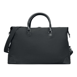 Bolsa fin de semana en canvas 340gr/m² con detalles en PU reciclado.