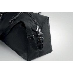 Bolsa fin de semana en canvas 340gr/m² con detalles en PU reciclado.