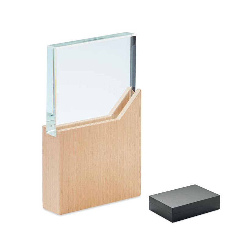 Placa o trofeo de cristal