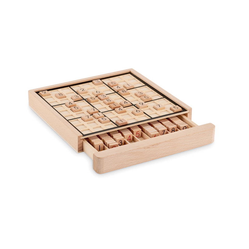 Juego de mesa sudoku de madera