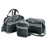 Bolsa deporte estilo bowling de PVC con asas y banderola.