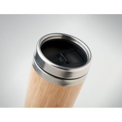 Vaso bambú doble capa 400 ml