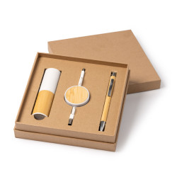 Set de regalo realizado en bambú.