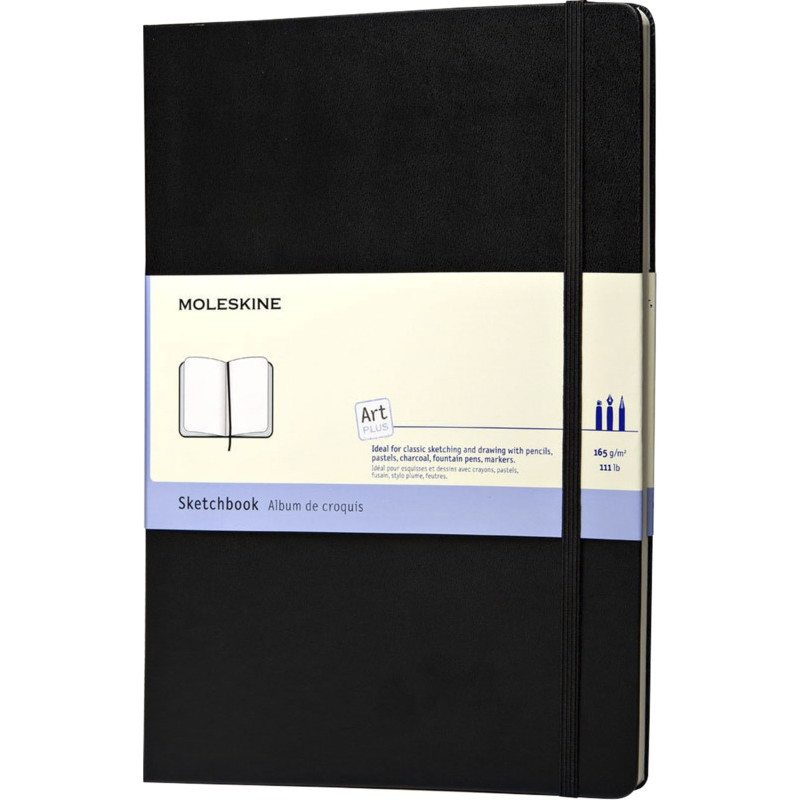 Cuaderno de dibujo A4 "Moleskine" - Negro intenso