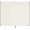 Agenda semanal L con tapa dura sin fecha "Moleskine" - Negro intenso