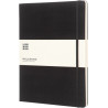 Libreta de tapa dura XL rayada "Classic" - Negro intenso