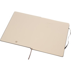 Libreta de tapa dura XL rayada "Classic" - Negro intenso