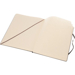 Libreta de tapa dura XL rayada "Classic" - Negro intenso