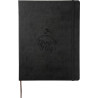 Libreta de tapa dura XL rayada "Classic" - Negro intenso