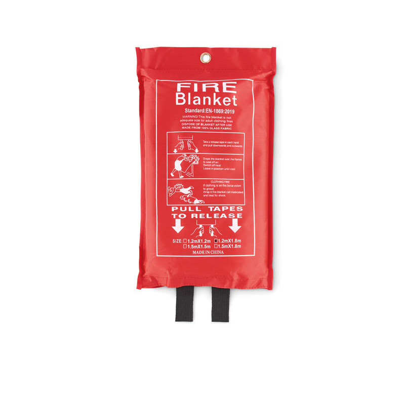 Manta ignifuga en bolsa de PVC