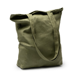Bolsa de cáñamo con fuelle y asas largas reforzadas