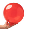 Balón inflable de PVC translúcido.