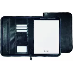 Portafolios A4 con cremallera "Ebony"