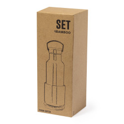 Set Acero Inox/ Bambú