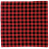 Pañuelo Cuadrado Adulto Rojo/Negro