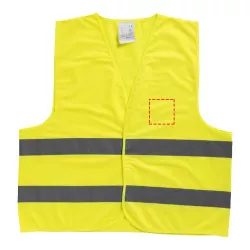 Chaleco de seguridad con bolsa para uso profesional