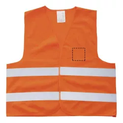 Chaleco de seguridad con bolsa para uso profesional