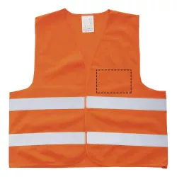 Chaleco de seguridad con bolsa para uso profesional