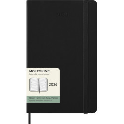 Agenda semanal de 12 meses L horizontal con tapa dura "Moleskine"