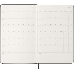 Agenda semanal de 12 meses L horizontal con tapa dura "Moleskine"