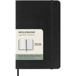Agenda semanal de bolsillo de 12 meses con tapa blanda "Moleskine"