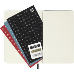 Agenda semanal de bolsillo de 12 meses con tapa blanda "Moleskine"
